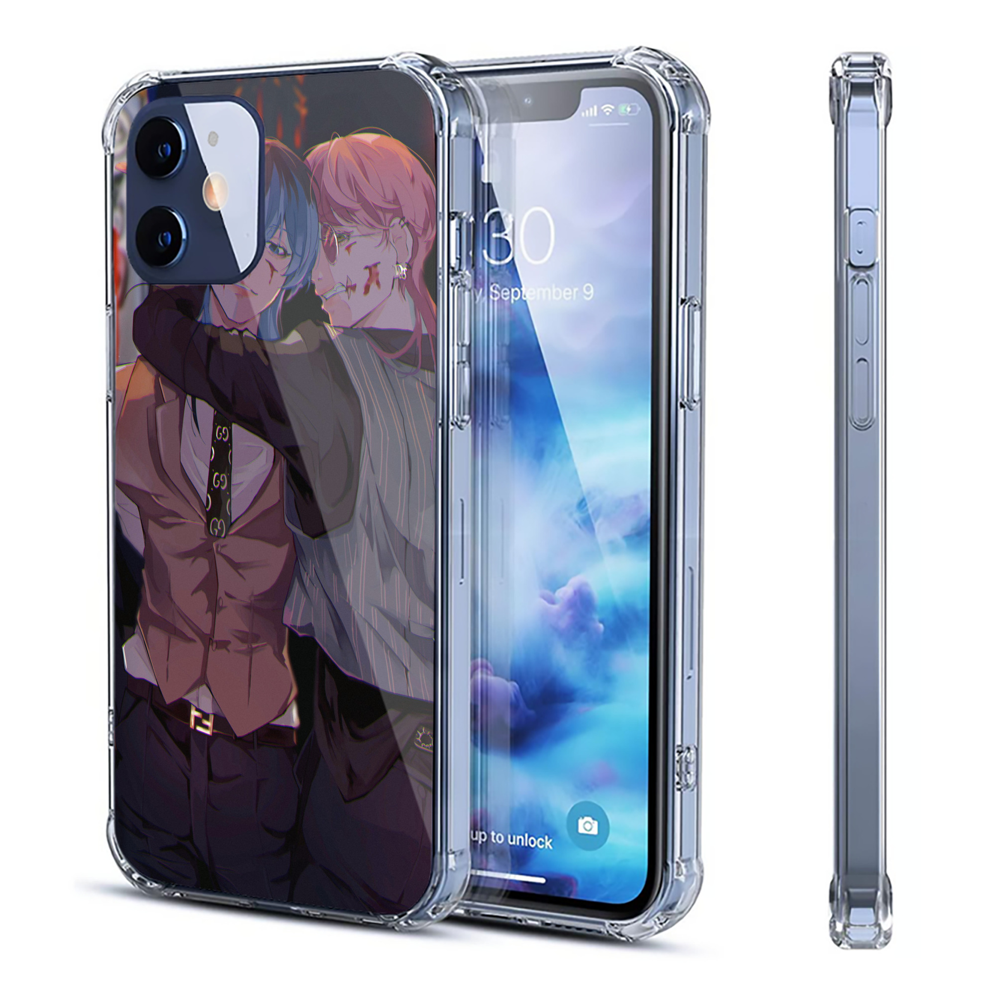 （画像用） 東京リベンジャーズ Tokyo Revengers 【iPhone 12シリーズ対応】透明スマホケース（クリアソフトケース）